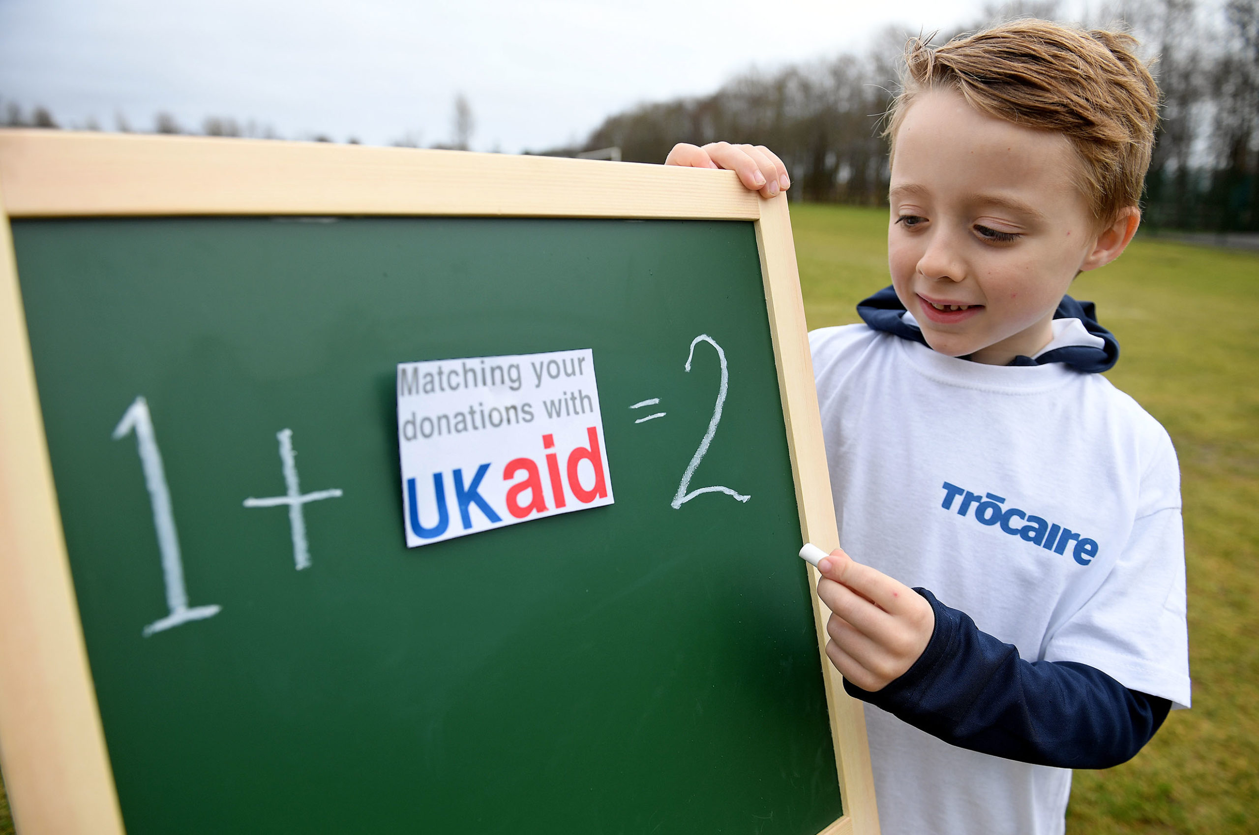    Tommy McKee (6) from Lisburn helped launch Trócaire's Lenten Appeal today. Tommy is going to walk, run and cycle 26 miles over Lent to help raise funds for the appeal. This Lent the UK government will match public donations up to 16th May in Northern Ireland pound for pound. These matched funds will support thousands of people in South Sudan to grow enough food to feed their families by empowering women, facilitating access to cultivated land, and providing suitable crops and training on sustainable farming practices. For more information on the appeal visit trocaire.org. Photo: Justin Kernoghan 